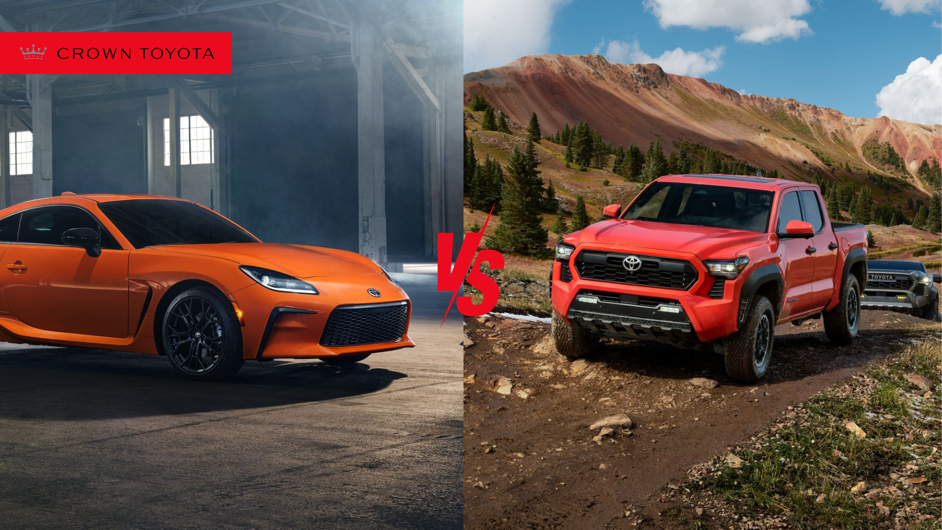 GR86 vs. Tacoma: A Sportscar Meets Off-Road Dominance – Crown Toyota Blog