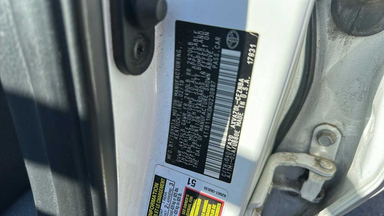 2019 Toyota Camry SE