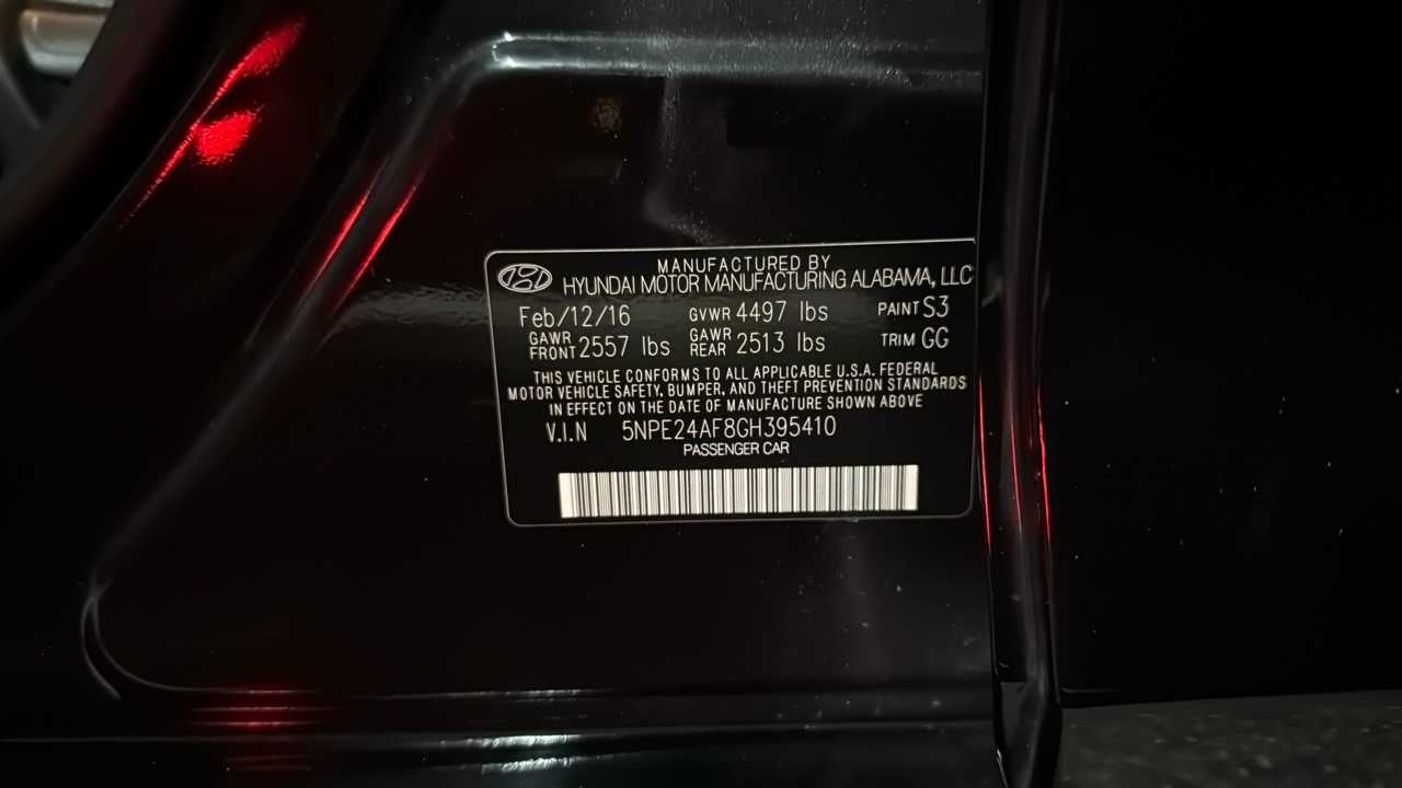 2016 Hyundai Sonata 2.4L