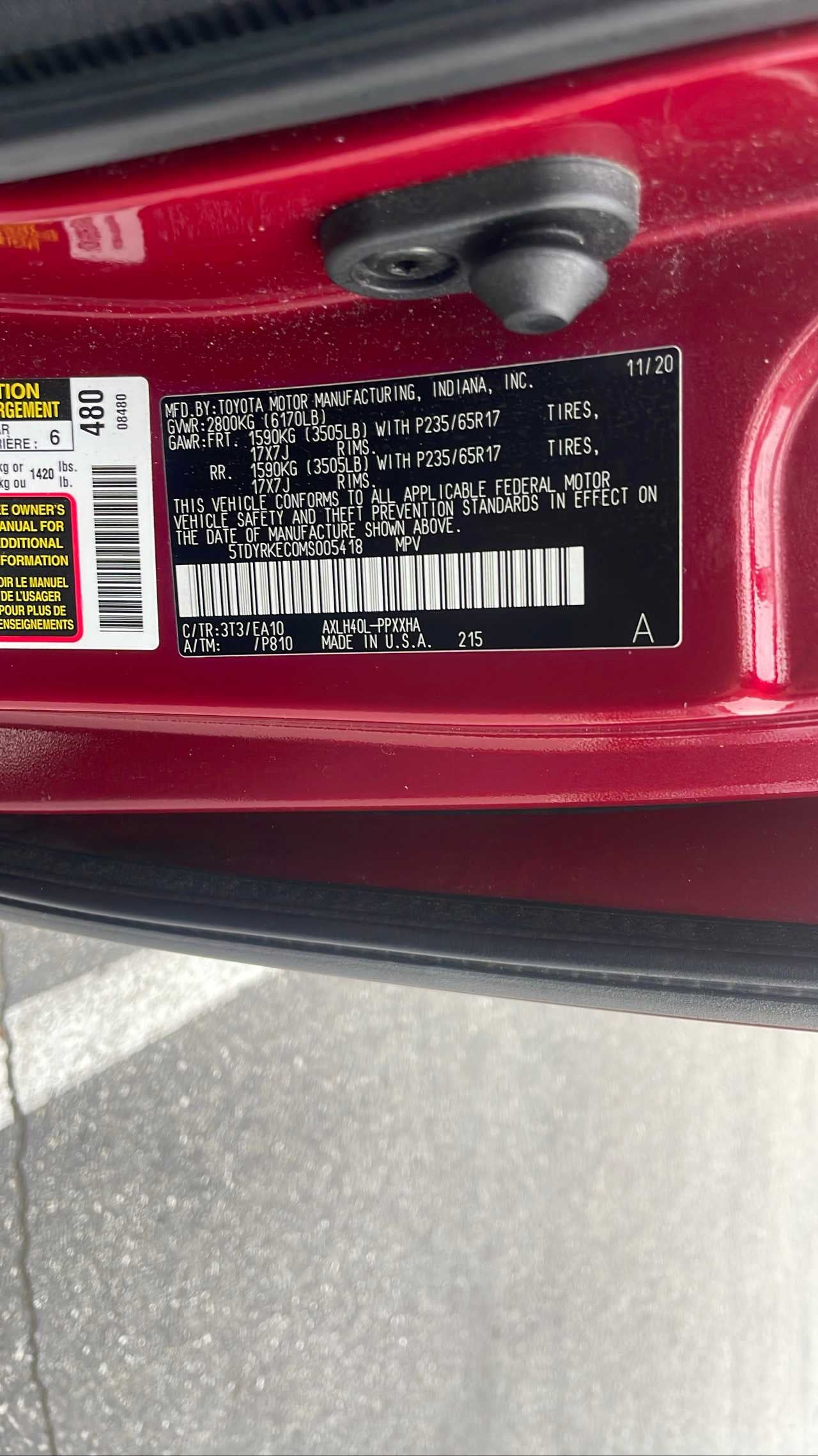 2021 Toyota Sienna XLE