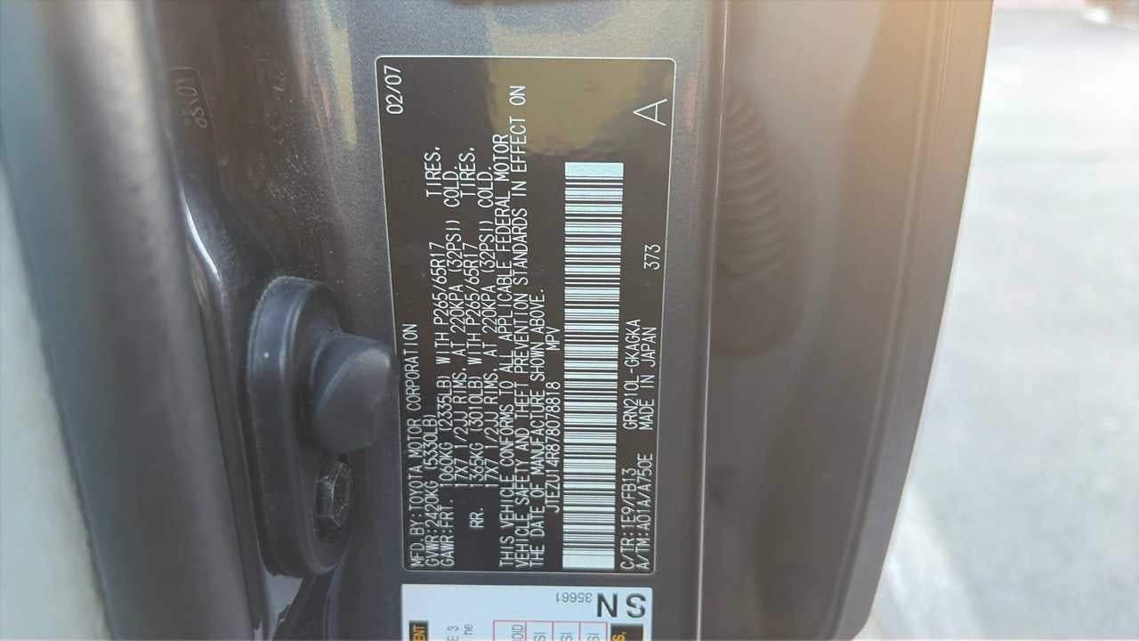 2007 Toyota 4Runner SR5 Sport