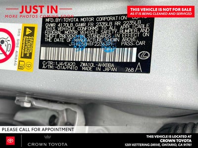 2015 Lexus CT 200h Hybrid