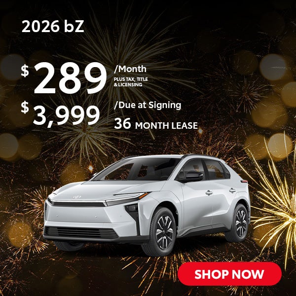 2026 bZ Lease for $289 per month for 36 months.