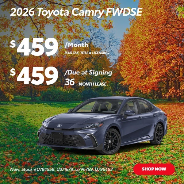 2026 CAMRY SE SEDAN: $459/mo