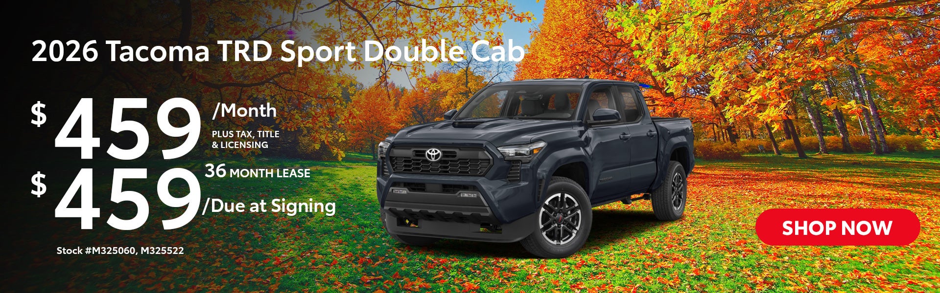 2026 TACOMA TRD SPORT DOUBLE CAB TRUCK