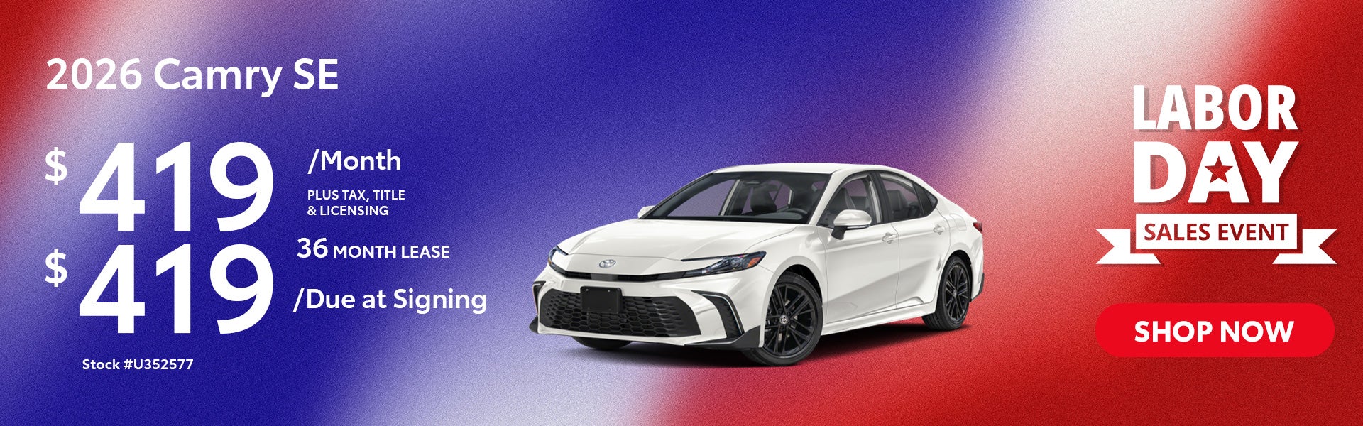 2026 Toyota Camry SE