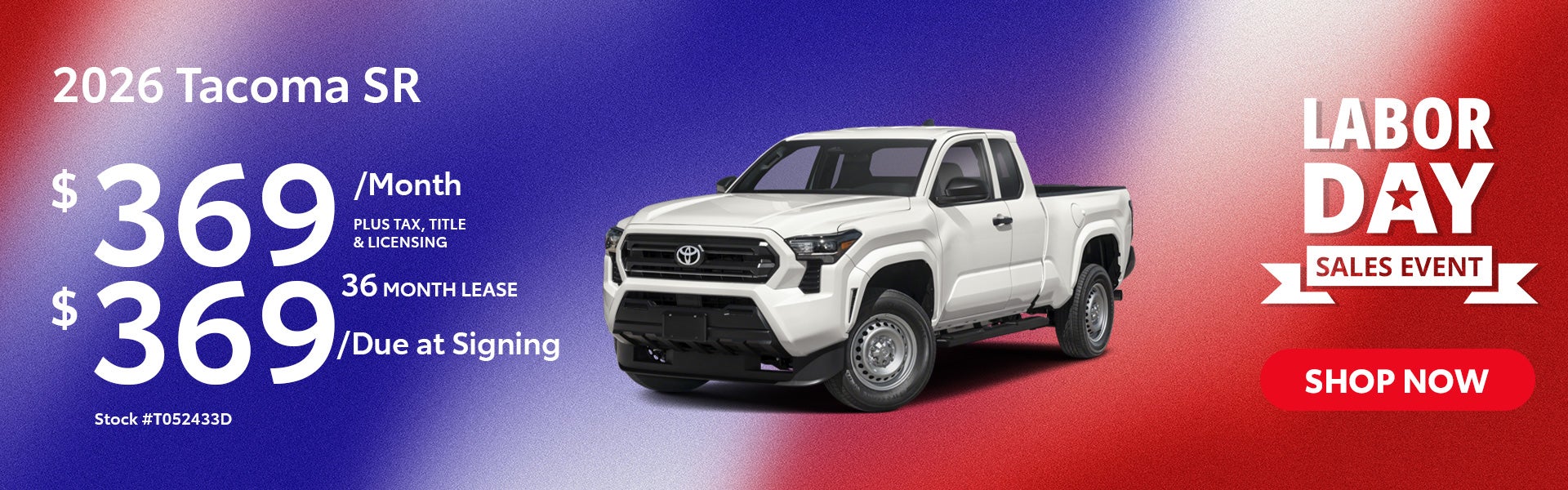 2026 Toyota Tacoma SR
