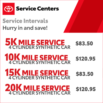 Toyota Service & Parts Specials in Ontario | Crown Toyota